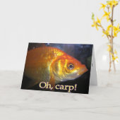 Oh, Carp! Belated Birthday Karte (Gelbe Blume)