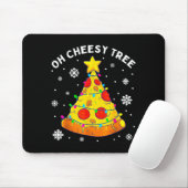 Oh Cheesy Tree Xmas Food Present Christmas Zza Tre Mousepad (Mit Mouse)