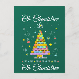 Oh Chemie farbenfrohe, periodisch erscheinende Tis Postkarte