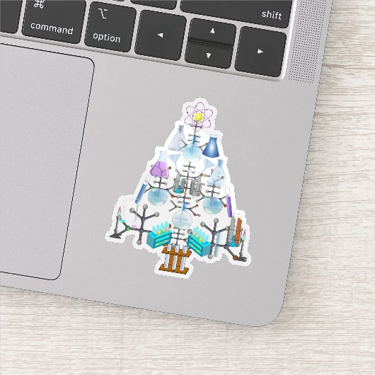 Oh Chemie, Oh Christbaum Aufkleber (Detail)