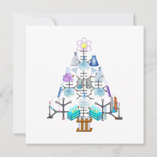 Oh Chemie, Oh Christbaum Einladung (Vorderseite)
