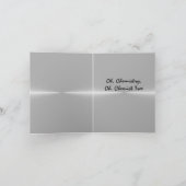 Oh Chemie, Oh Christbaum Feiertagskarte (Innenseite)