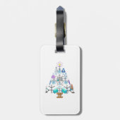 Oh Chemie, Oh Christbaum Gepäckanhänger (Rückseite vertikal)