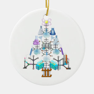 Oh Chemie, Oh Christbaum Keramik Ornament