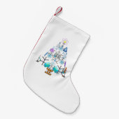 Oh Chemie, Oh Christbaum Kleiner Weihnachtsstrumpf (Vorderansicht (hängend))