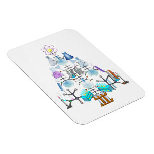 Oh Chemie, Oh Christbaum Magnet