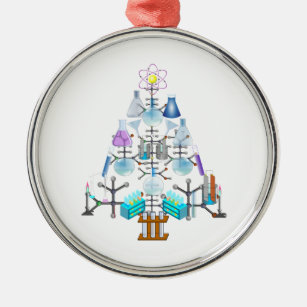 Oh Chemie, Oh Christbaum Ornament Aus Metall
