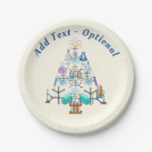 Oh Chemie, Oh Christbaum Pappteller (Vorderseite)