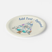 Oh Chemie, Oh Christbaum Pappteller (Schrägansicht)