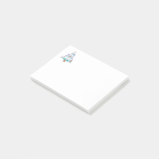 Oh Chemie, Oh Christbaum Post-it Klebezettel (angewinkelt)