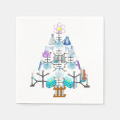 Oh Chemie, Oh Christbaum Weihnachten Serviette (Vorderseite)
