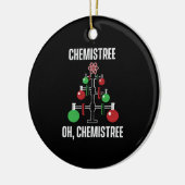 Oh Chemist Tree Chemistree Pun Science Keramik Ornament (Links)