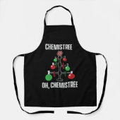 Oh Chemist Tree Chemistree Pun Science Schürze (Vorderseite)