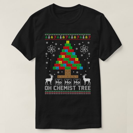Oh Chemist Tree Merry Christmas Chemistree Chemist T-Shirt (Design vorne)