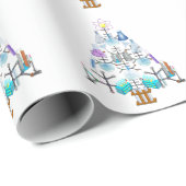 Oh Chemist Tree, Oh Weihnachtsbaum Geschenkpapier (Rolleneckpunkt)