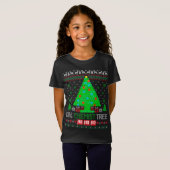Oh Chemist Tree Weihnachtschemie Wissenschaftszeit T-Shirt (Vorne ganz)