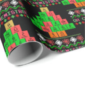 Oh Chemistream - hässlicher Weihnachtssüßer für Ch Geschenkpapier (Rolleneckpunkt)