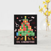 Oh Chemistream Weihnachten für Lehrer Student Math Karte (Gelbe Blume)