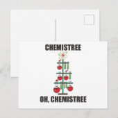 Oh Chemistream Weihnachts Chemie Lehrer Postkarte (Vorne/Hinten)