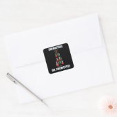 Oh Chemistream Weihnachts Chemie Lehrer Quadratischer Aufkleber (Umschlag)