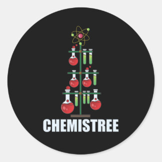 Oh Chemistream Weihnachts Chemie Lehrer Runder Aufkleber