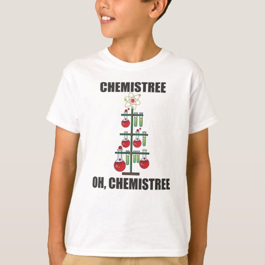 Oh Chemistream Weihnachts Chemie Lehrer T-Shirt (Vorderseite)