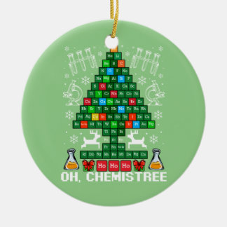 Oh Chemistream Weihnachtschemie Wissenschaft Perio Keramik Ornament