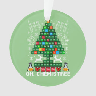 Oh Chemistream Weihnachtschemie Wissenschaft Perio Ornament