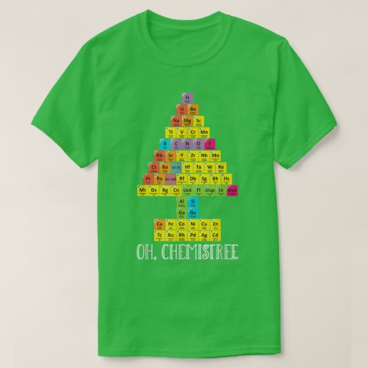 Oh Chemistream Weihnachtschemie Wissenschaft Perio T-Shirt (Design vorne)
