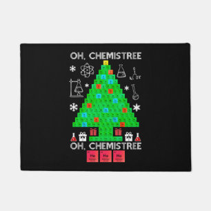 Oh Chemistree Chemist Tree Funny Science Weihnacht Fußmatte