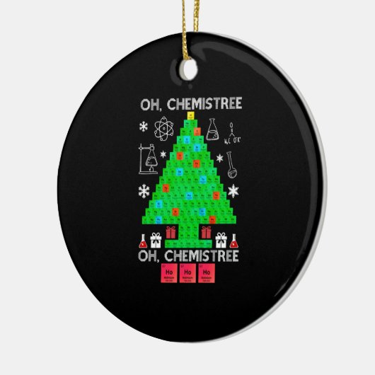 Oh Chemistree Chemist Tree Funny Science Weihnacht Keramik Ornament (Links)