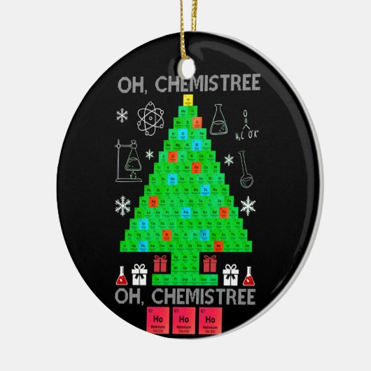 Oh Chemistree Chemist Tree Funny Science Weihnacht Keramik Ornament (Links)
