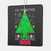 Oh Chemistree Chemist Tree Funny Science Weihnacht Keramikornament (Links)