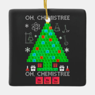 Oh Chemistree Chemist Tree Funny Science Weihnacht Keramikornament