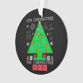 Oh Chemistree Chemist Tree Funny Science Weihnacht Ornament (Vorderseite)