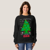 Oh Chemistree Chemist Tree Funny Science Weihnacht Sweatshirt (Vorne ganz)