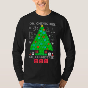 Oh Chemistree Chemist Tree Funny Science Weihnacht T-Shirt