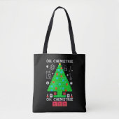 Oh Chemistree Chemist Tree Funny Science Weihnacht Tasche (Vorderseite)