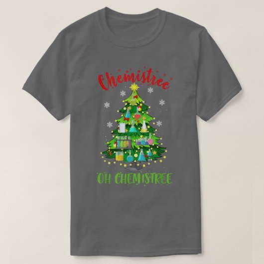 Oh Chemistree Christmas Tree Chemistry Chemist T-Shirt (Design vorne)