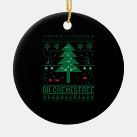 OH CHEMISTREE KERAMIK ORNAMENT (Vorne)
