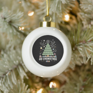 Oh Chemistree Periodensystem Chemie Weihnachten Keramik Kugel-Ornament