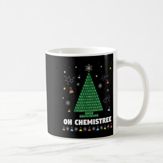 Oh Chemistree Periodic Table Chemistry Christmas T Kaffeetasse (Rechts)