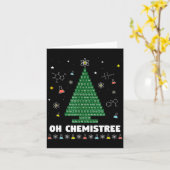 Oh Chemistree Periodic Table Chemistry Christmas T Karte (Gelbe Blume)