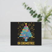 Oh Chemistree Science Christmas Tree Chemistry Postkarte (Stehend Vorderseite)