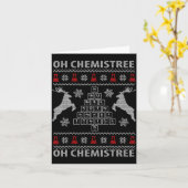 Oh Chemistree Ugly Christmas Sweater Science Stude Karte (Gelbe Blume)