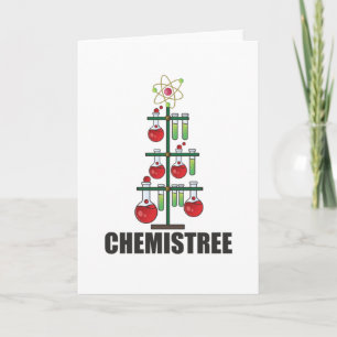 Oh Chemistree Weihnachtschemie Chemie-Lehrer Karte
