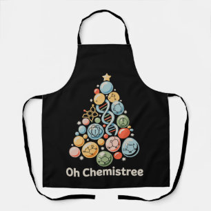 Oh Chemistree Wissenschaft Chemie Labor Weihnachte Schürze
