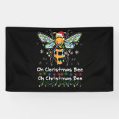 Oh Christmas Bee Bee Weihnachtsmannmütze Bee Light Banner (Horizontal)
