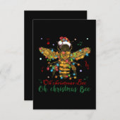 Oh Christmas Bee | Oh Christmas Bee Begleitkarte (Vorne/Hinten)