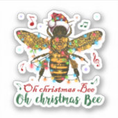Oh Christmas Bee Oh Christmas Bee Light Aufkleber (Vorderseite)